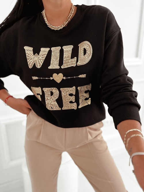 BLUZA DAMSKA WILD FREE CZARNA